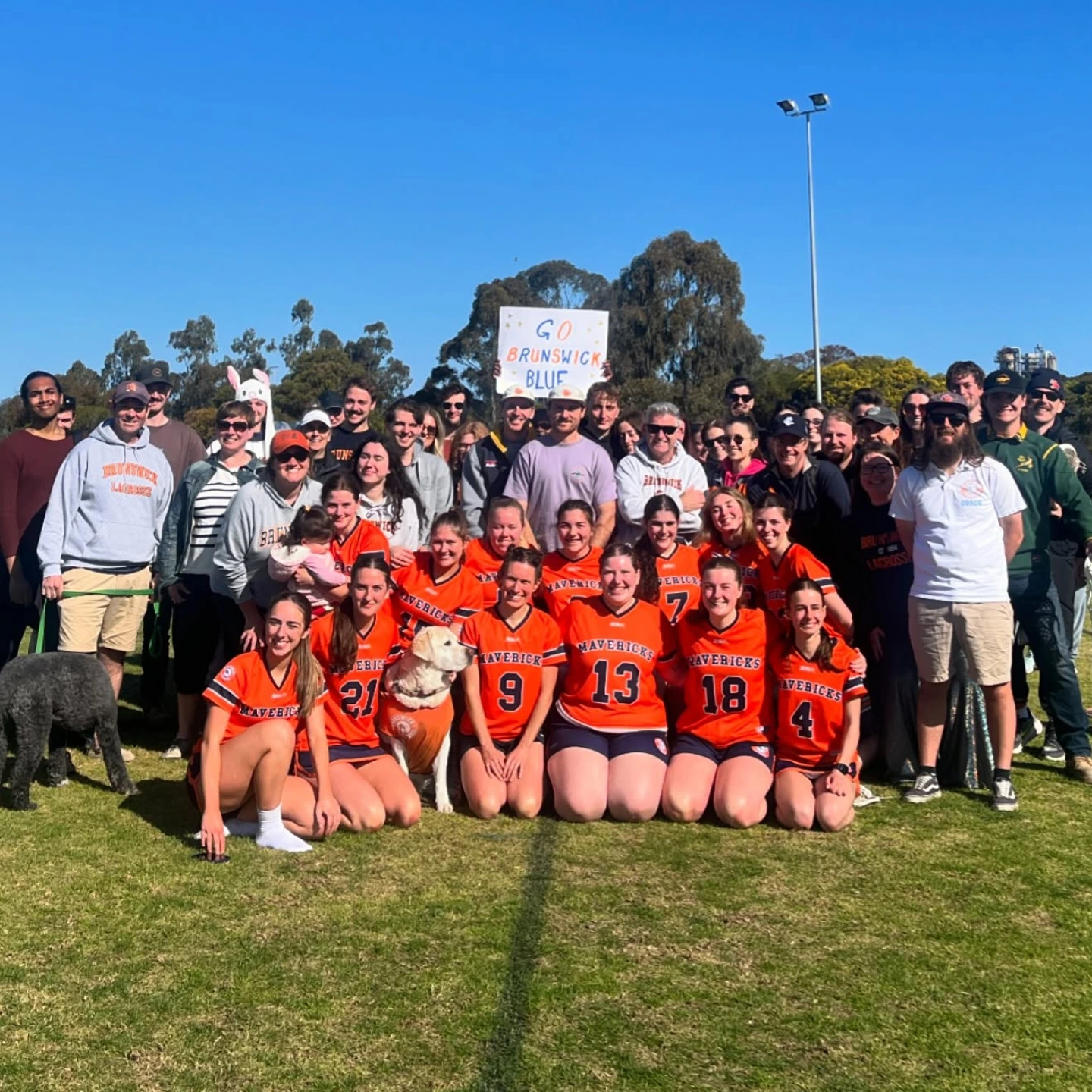 Brunswick Lacrosse Club Women's teams on during Pride round